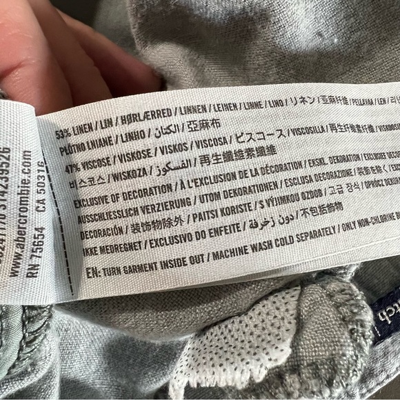 ABERCROMBIE & FITCH Linen Blend Shorts - Picture 6 of 6